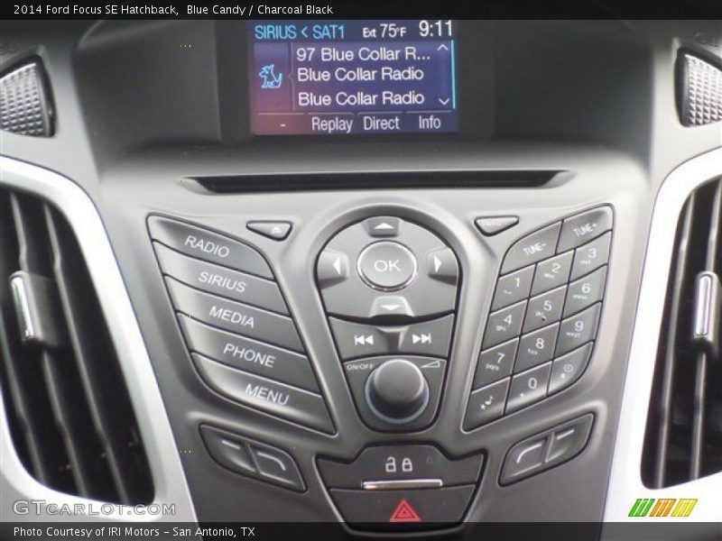 Blue Candy / Charcoal Black 2014 Ford Focus SE Hatchback