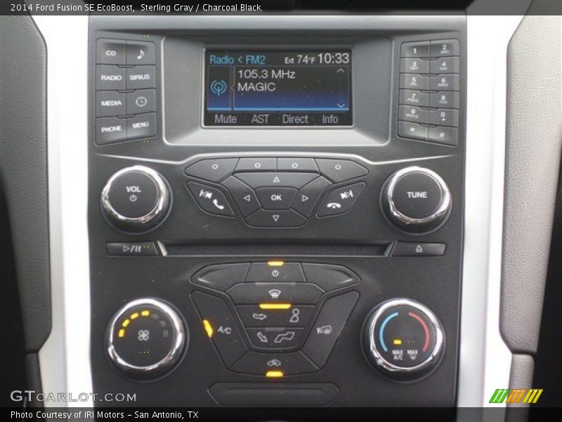 Sterling Gray / Charcoal Black 2014 Ford Fusion SE EcoBoost