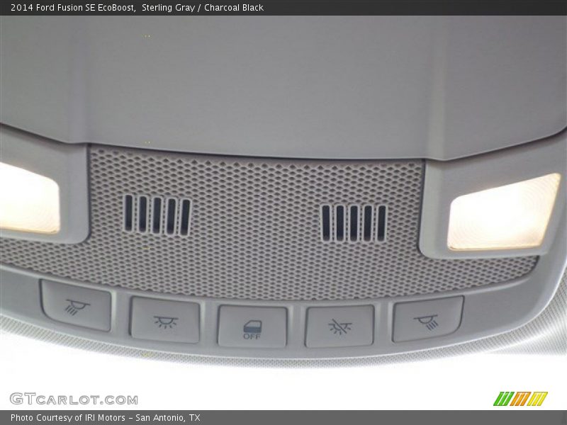 Sterling Gray / Charcoal Black 2014 Ford Fusion SE EcoBoost