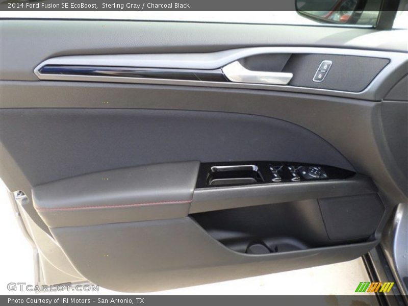 Sterling Gray / Charcoal Black 2014 Ford Fusion SE EcoBoost