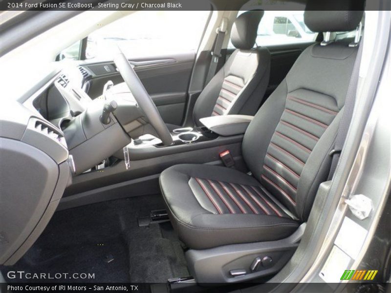 Sterling Gray / Charcoal Black 2014 Ford Fusion SE EcoBoost