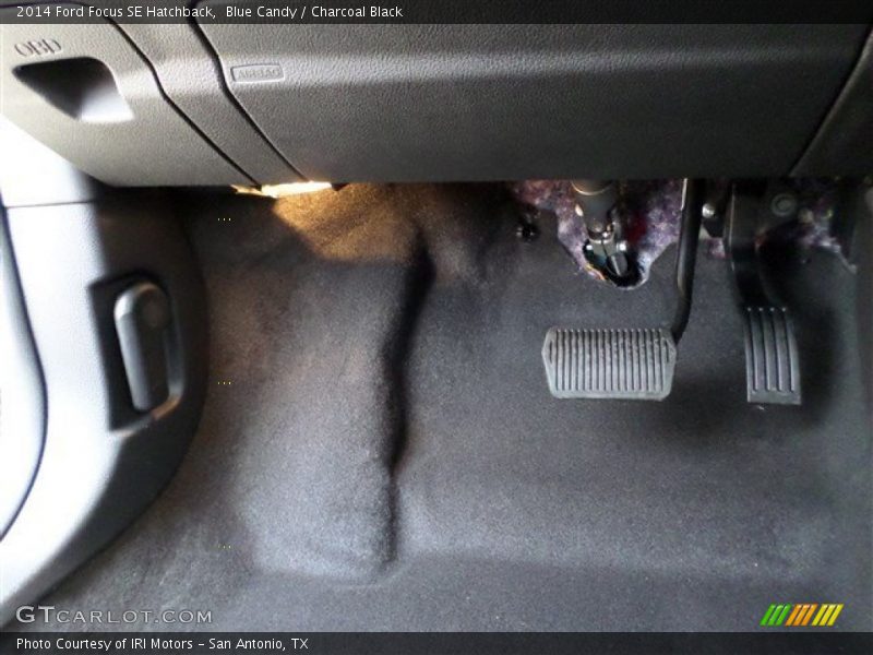 Blue Candy / Charcoal Black 2014 Ford Focus SE Hatchback