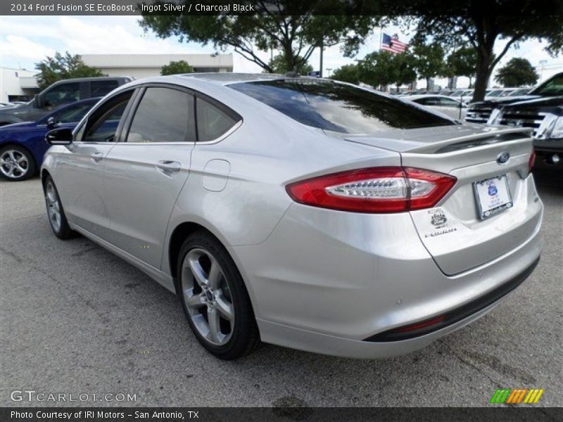 Ingot Silver / Charcoal Black 2014 Ford Fusion SE EcoBoost