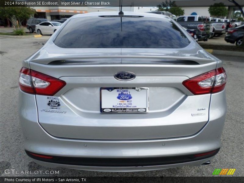 Ingot Silver / Charcoal Black 2014 Ford Fusion SE EcoBoost