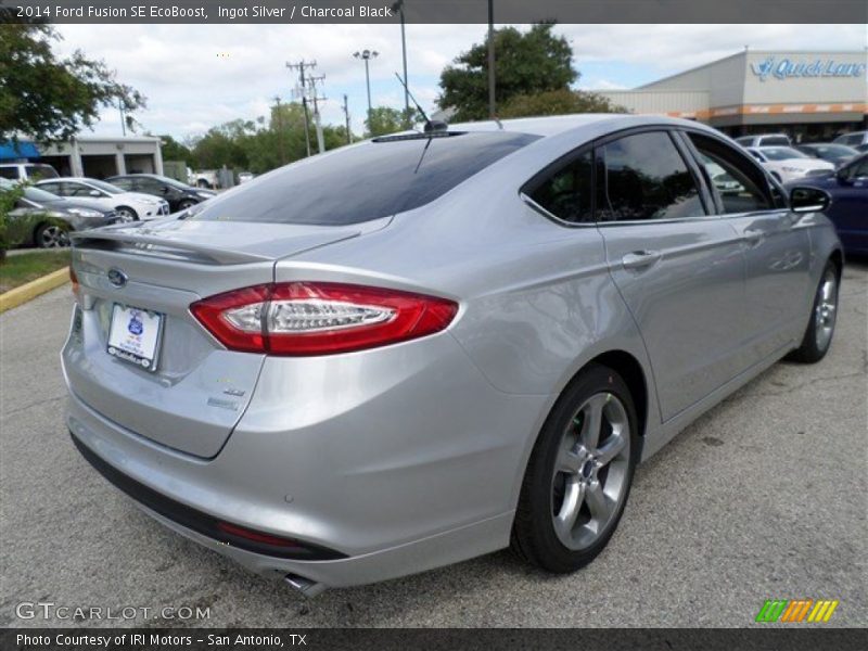 Ingot Silver / Charcoal Black 2014 Ford Fusion SE EcoBoost