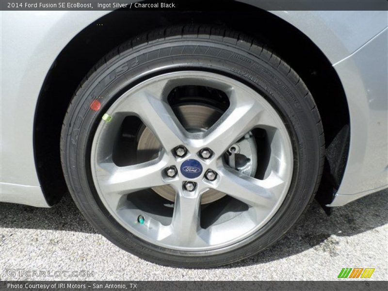 Ingot Silver / Charcoal Black 2014 Ford Fusion SE EcoBoost
