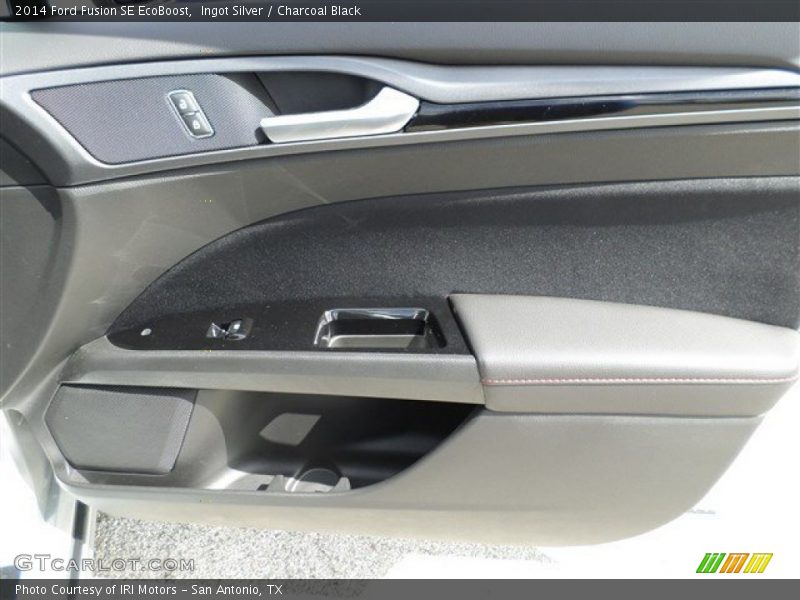 Ingot Silver / Charcoal Black 2014 Ford Fusion SE EcoBoost