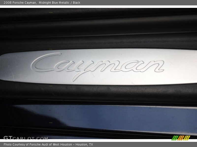 Midnight Blue Metallic / Black 2008 Porsche Cayman