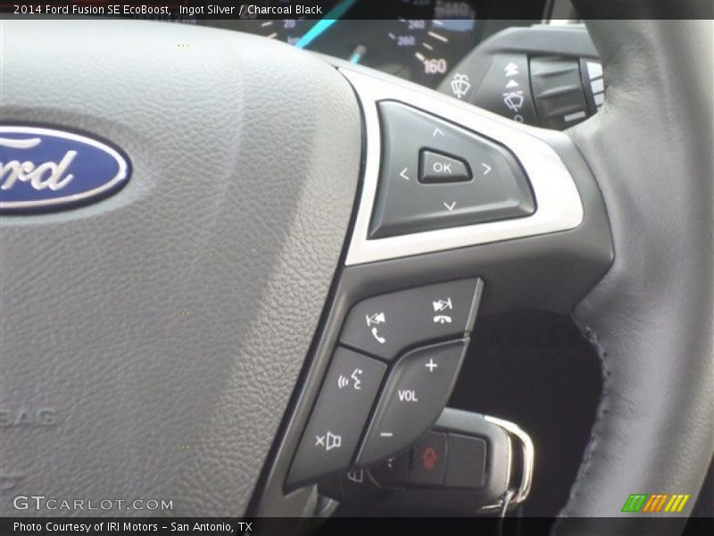 Ingot Silver / Charcoal Black 2014 Ford Fusion SE EcoBoost