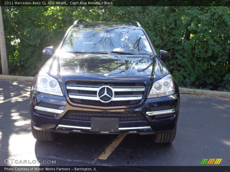 Capri Blue Metallic / Black 2011 Mercedes-Benz GL 450 4Matic