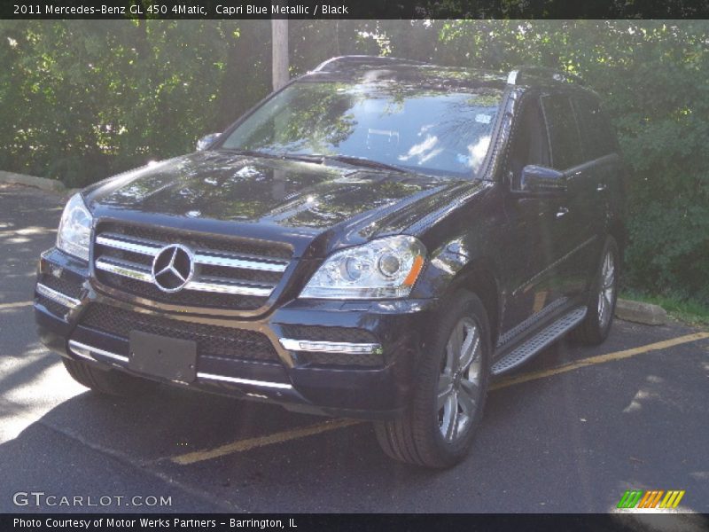 Capri Blue Metallic / Black 2011 Mercedes-Benz GL 450 4Matic