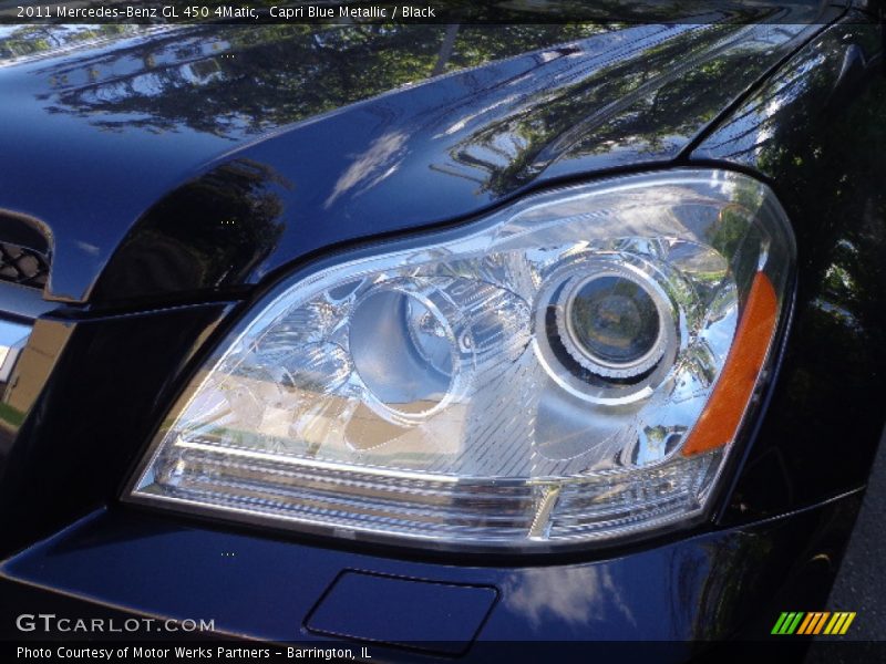 Capri Blue Metallic / Black 2011 Mercedes-Benz GL 450 4Matic