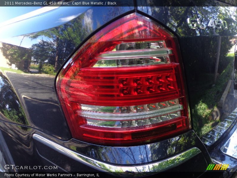 Capri Blue Metallic / Black 2011 Mercedes-Benz GL 450 4Matic
