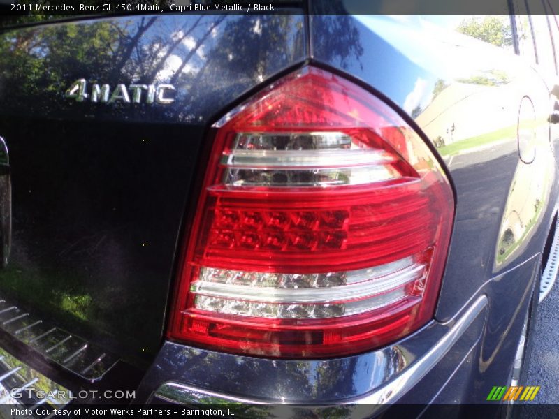 Capri Blue Metallic / Black 2011 Mercedes-Benz GL 450 4Matic