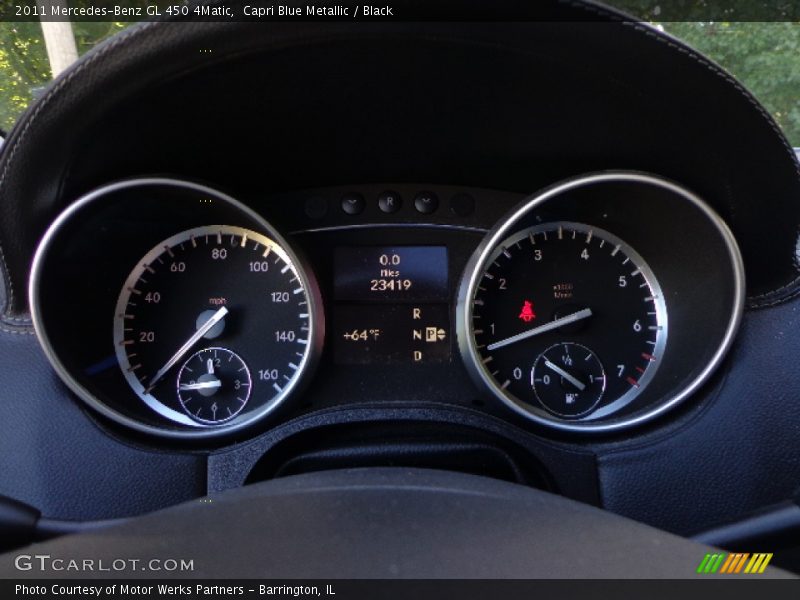 Capri Blue Metallic / Black 2011 Mercedes-Benz GL 450 4Matic