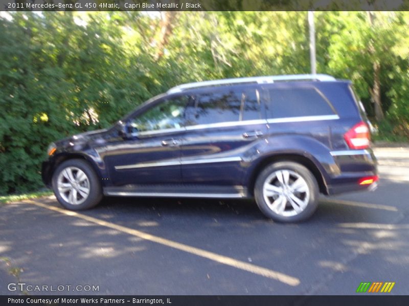 Capri Blue Metallic / Black 2011 Mercedes-Benz GL 450 4Matic