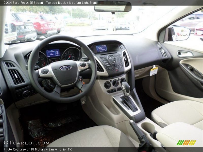 Tuxedo Black / Medium Light Stone 2014 Ford Focus SE Sedan