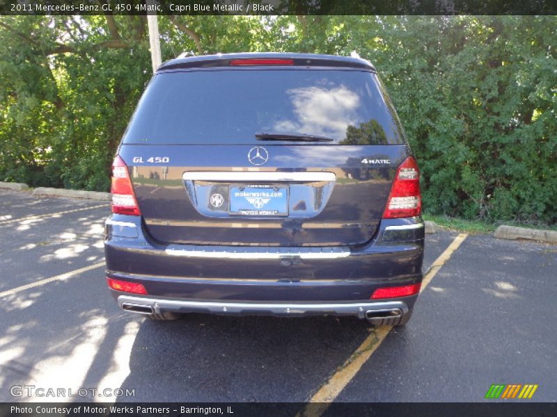 Capri Blue Metallic / Black 2011 Mercedes-Benz GL 450 4Matic