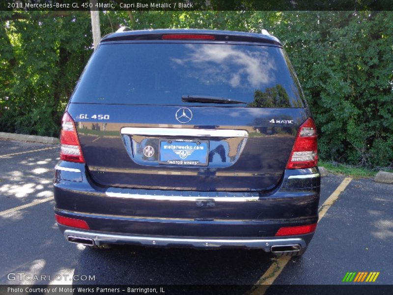 Capri Blue Metallic / Black 2011 Mercedes-Benz GL 450 4Matic