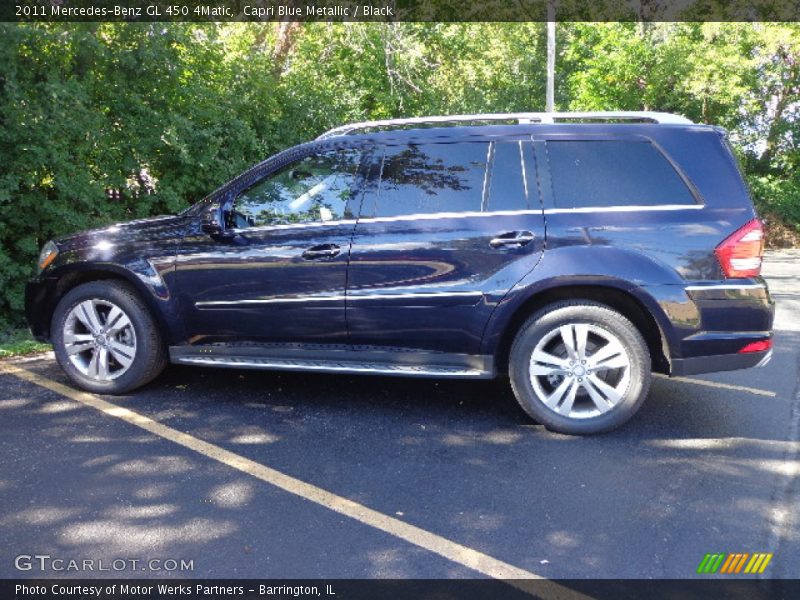 Capri Blue Metallic / Black 2011 Mercedes-Benz GL 450 4Matic