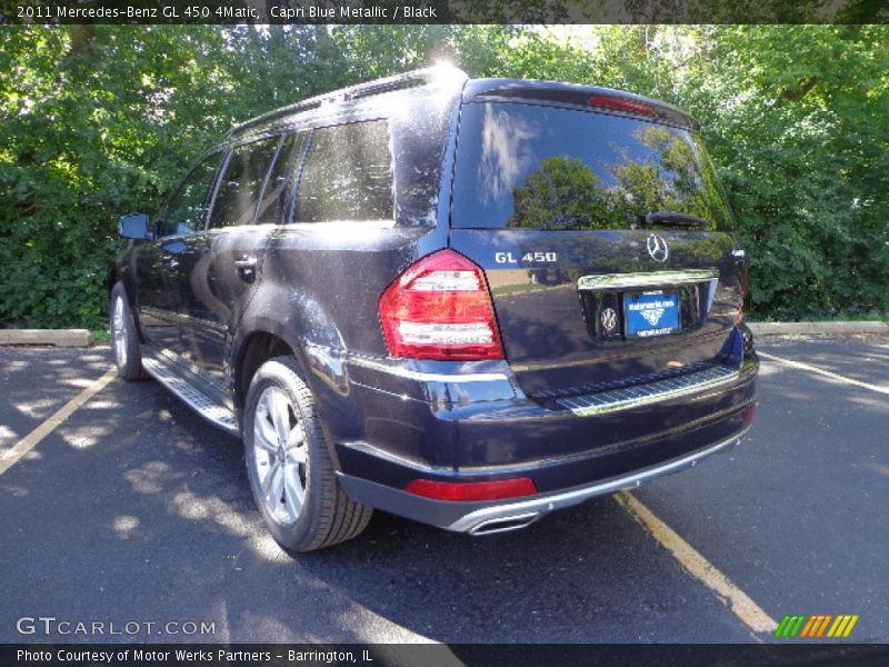 Capri Blue Metallic / Black 2011 Mercedes-Benz GL 450 4Matic