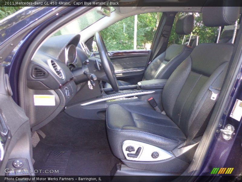 Capri Blue Metallic / Black 2011 Mercedes-Benz GL 450 4Matic