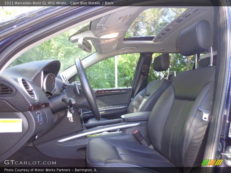 Capri Blue Metallic / Black 2011 Mercedes-Benz GL 450 4Matic