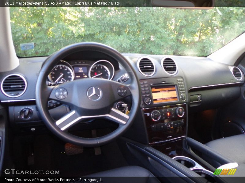 Capri Blue Metallic / Black 2011 Mercedes-Benz GL 450 4Matic