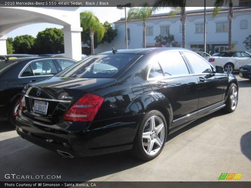 Black / Black 2010 Mercedes-Benz S 550 4Matic Sedan