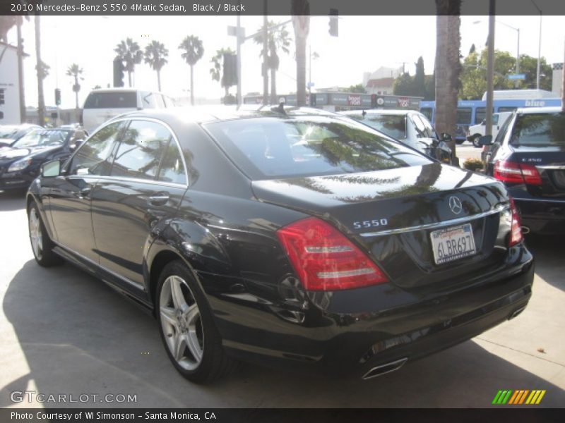 Black / Black 2010 Mercedes-Benz S 550 4Matic Sedan