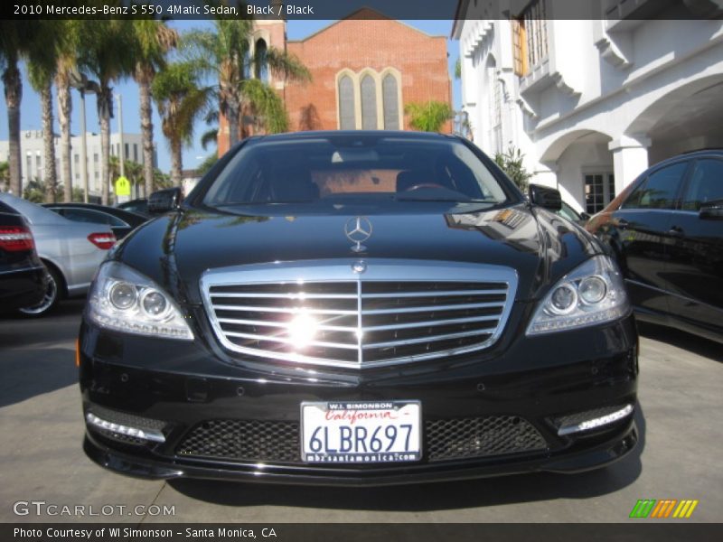 Black / Black 2010 Mercedes-Benz S 550 4Matic Sedan