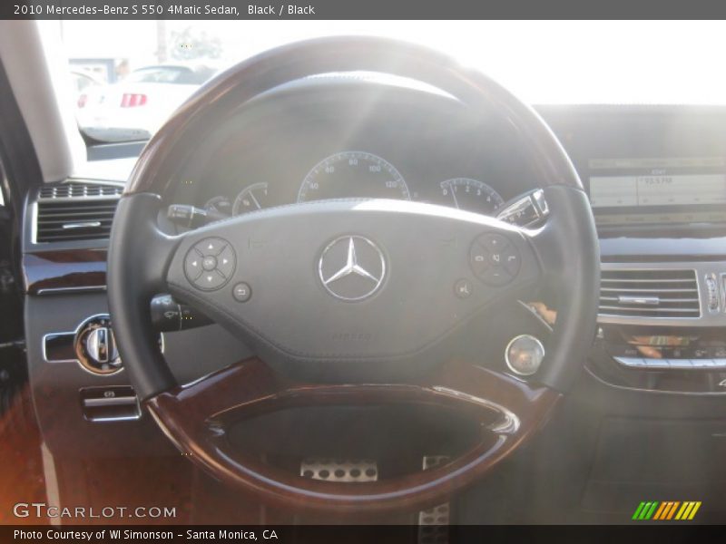 Black / Black 2010 Mercedes-Benz S 550 4Matic Sedan