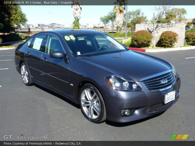 Blue Slate / Graphite 2008 Infiniti M 45 S Sedan