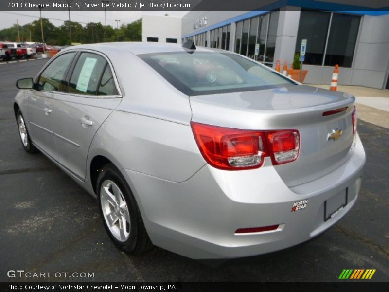 Silver Ice Metallic / Jet Black/Titanium 2013 Chevrolet Malibu LS