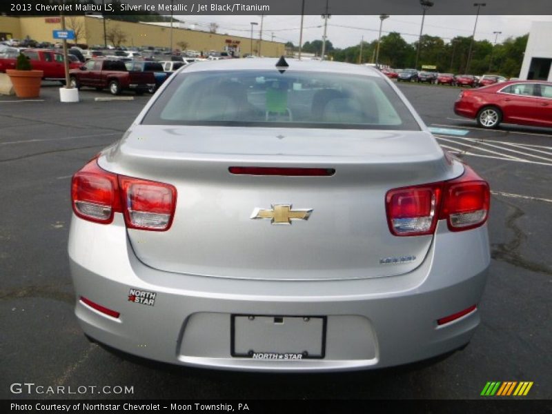 Silver Ice Metallic / Jet Black/Titanium 2013 Chevrolet Malibu LS