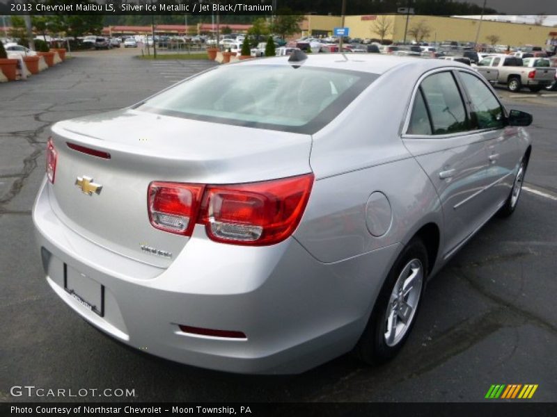 Silver Ice Metallic / Jet Black/Titanium 2013 Chevrolet Malibu LS
