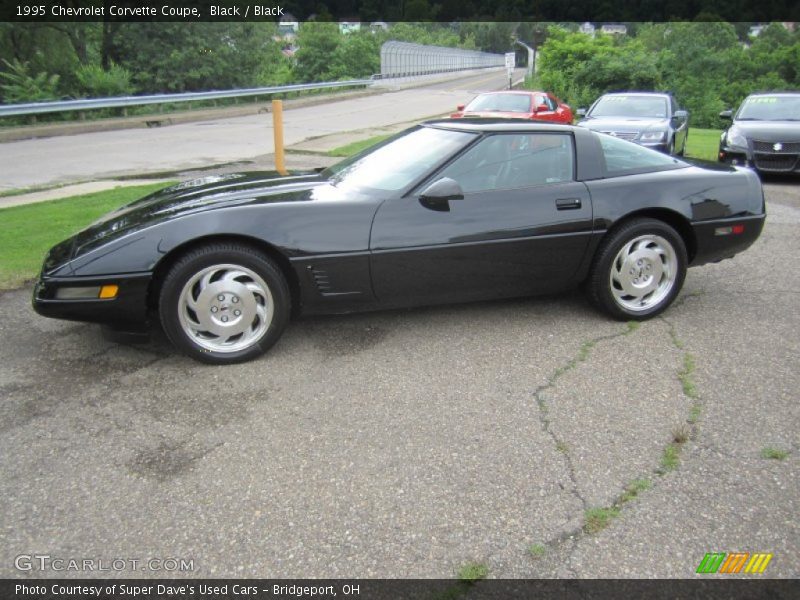 Black / Black 1995 Chevrolet Corvette Coupe