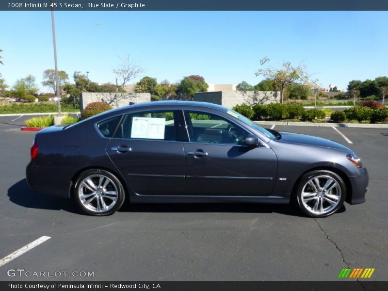 Blue Slate / Graphite 2008 Infiniti M 45 S Sedan