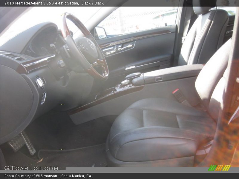 Black / Black 2010 Mercedes-Benz S 550 4Matic Sedan