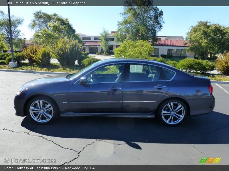 Blue Slate / Graphite 2008 Infiniti M 45 S Sedan