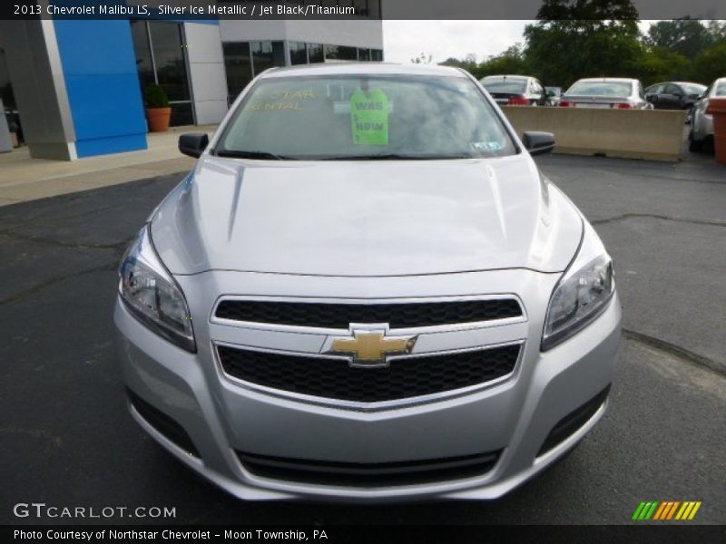 Silver Ice Metallic / Jet Black/Titanium 2013 Chevrolet Malibu LS