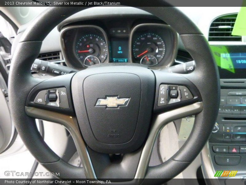 Silver Ice Metallic / Jet Black/Titanium 2013 Chevrolet Malibu LS