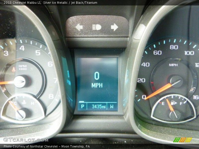 Silver Ice Metallic / Jet Black/Titanium 2013 Chevrolet Malibu LS