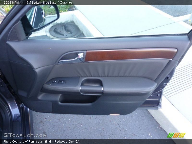 Blue Slate / Graphite 2008 Infiniti M 45 S Sedan