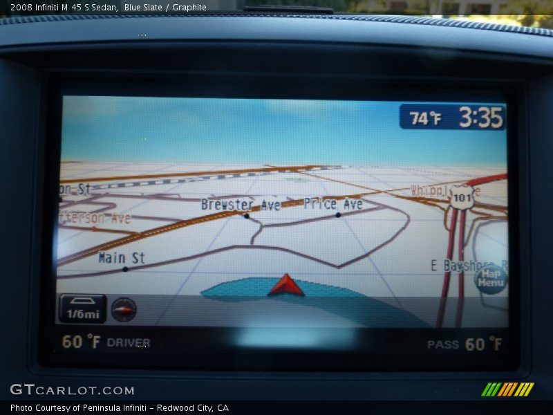Blue Slate / Graphite 2008 Infiniti M 45 S Sedan