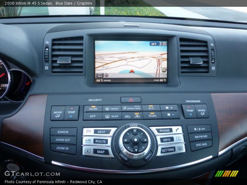 Blue Slate / Graphite 2008 Infiniti M 45 S Sedan