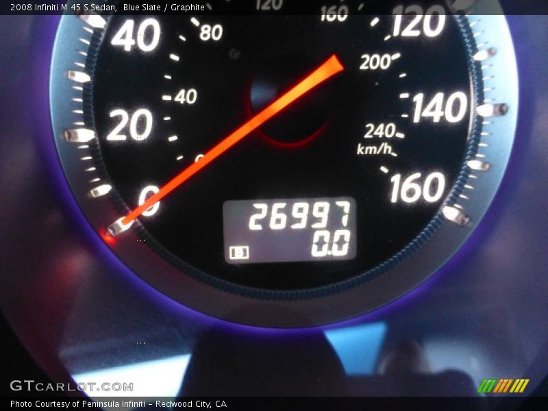 Blue Slate / Graphite 2008 Infiniti M 45 S Sedan