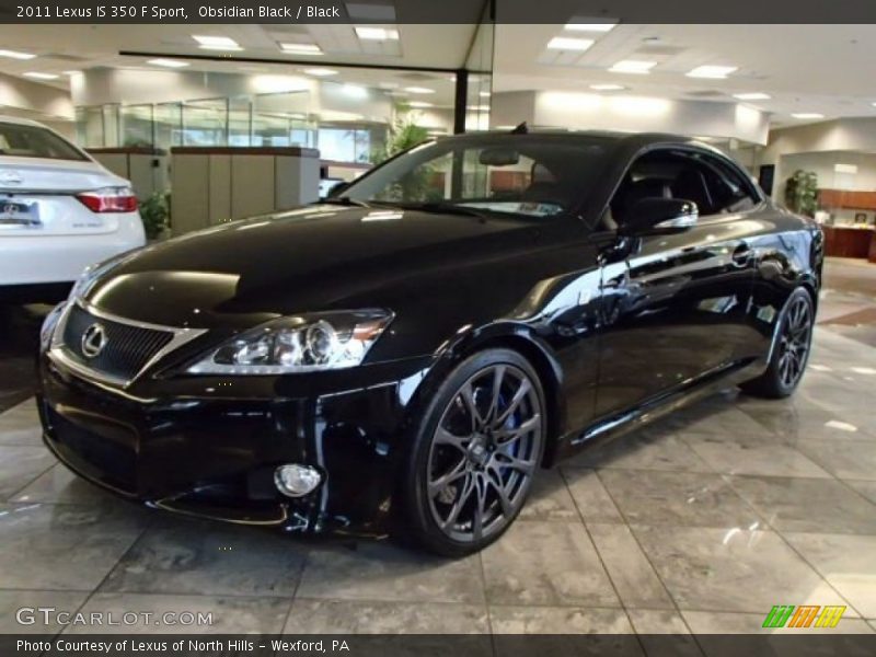 Obsidian Black / Black 2011 Lexus IS 350 F Sport