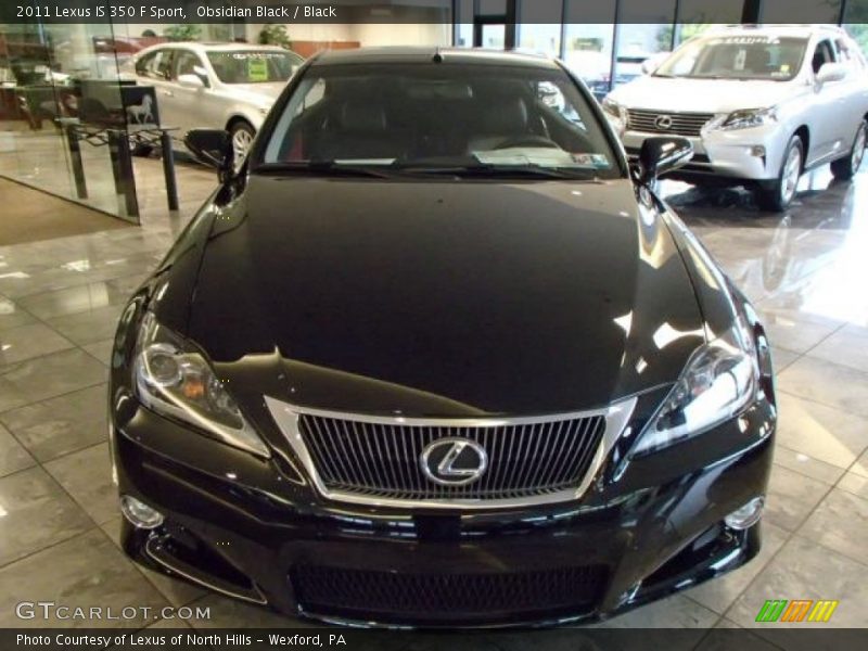 Obsidian Black / Black 2011 Lexus IS 350 F Sport