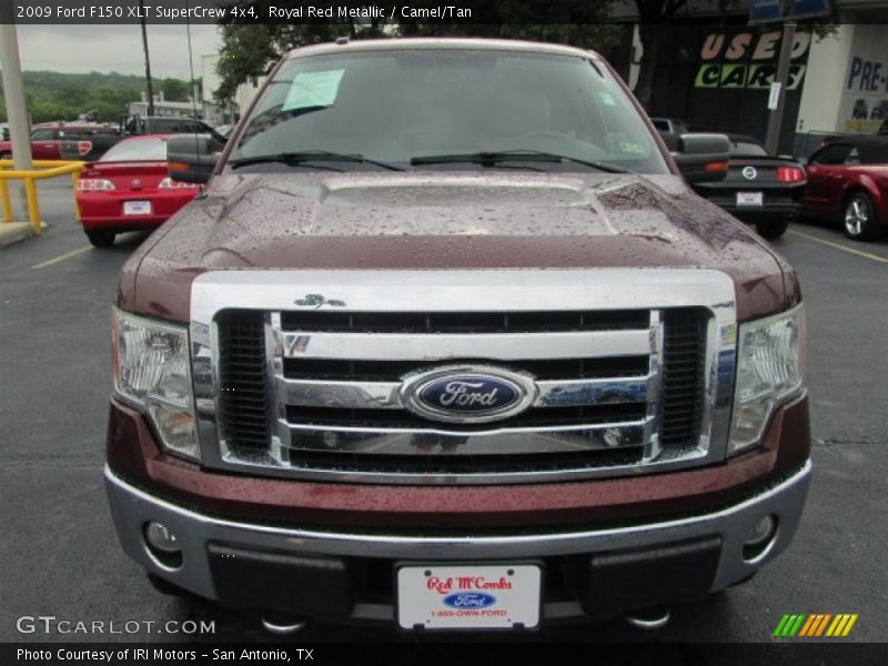 Royal Red Metallic / Camel/Tan 2009 Ford F150 XLT SuperCrew 4x4